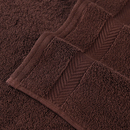 Zero Twist Smart Dry Combed Cotton 2 Piece Bath Towel Set - Espresso