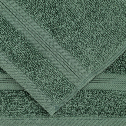 Smart Dry Zero Twist Cotton Medium Weight Face Towels, Set of 12