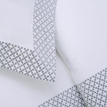 Superior Glenmont Embroidered Duvet Cover Set - White