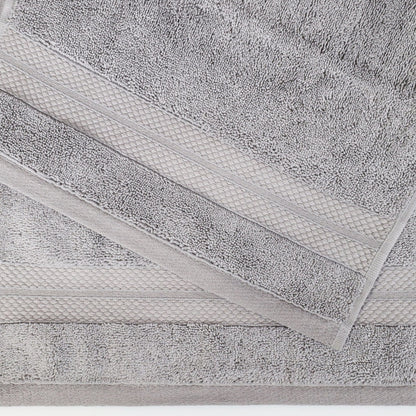 Superior Premium Turkish-Cotton Assorted Towel Set - Grey