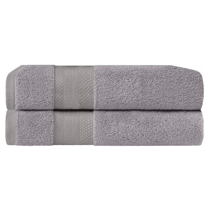 Superior Premium Turkish-Cotton Assorted Towel Set - Grey