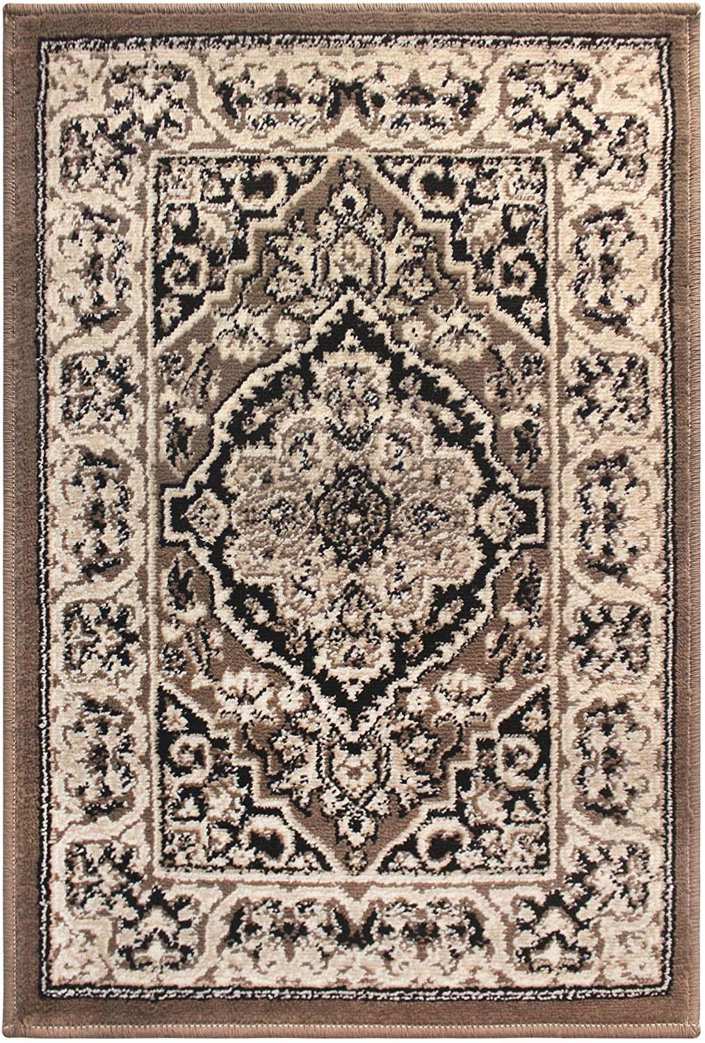 Glendale Traditional Floral Medallion Indoor Area Rug or Runner Rug