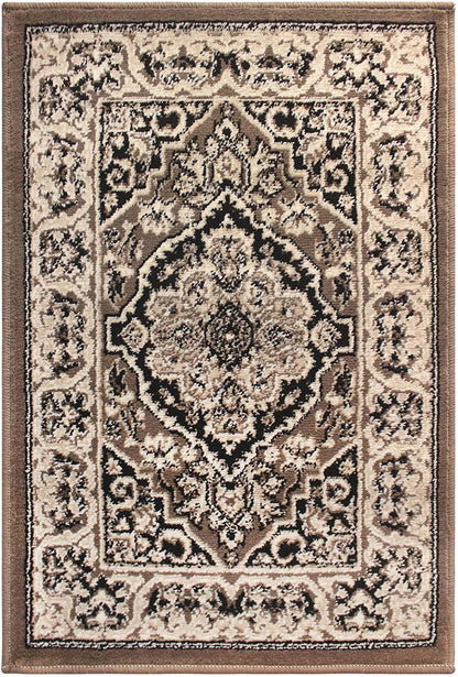 Glendale Traditional Floral Medallion Indoor Area Rug or Runner Rug
