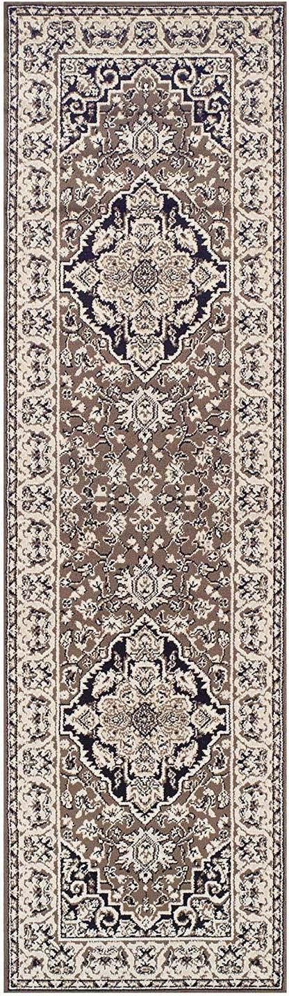 Glendale Traditional Floral Medallion Indoor Area Rug or Runner Rug