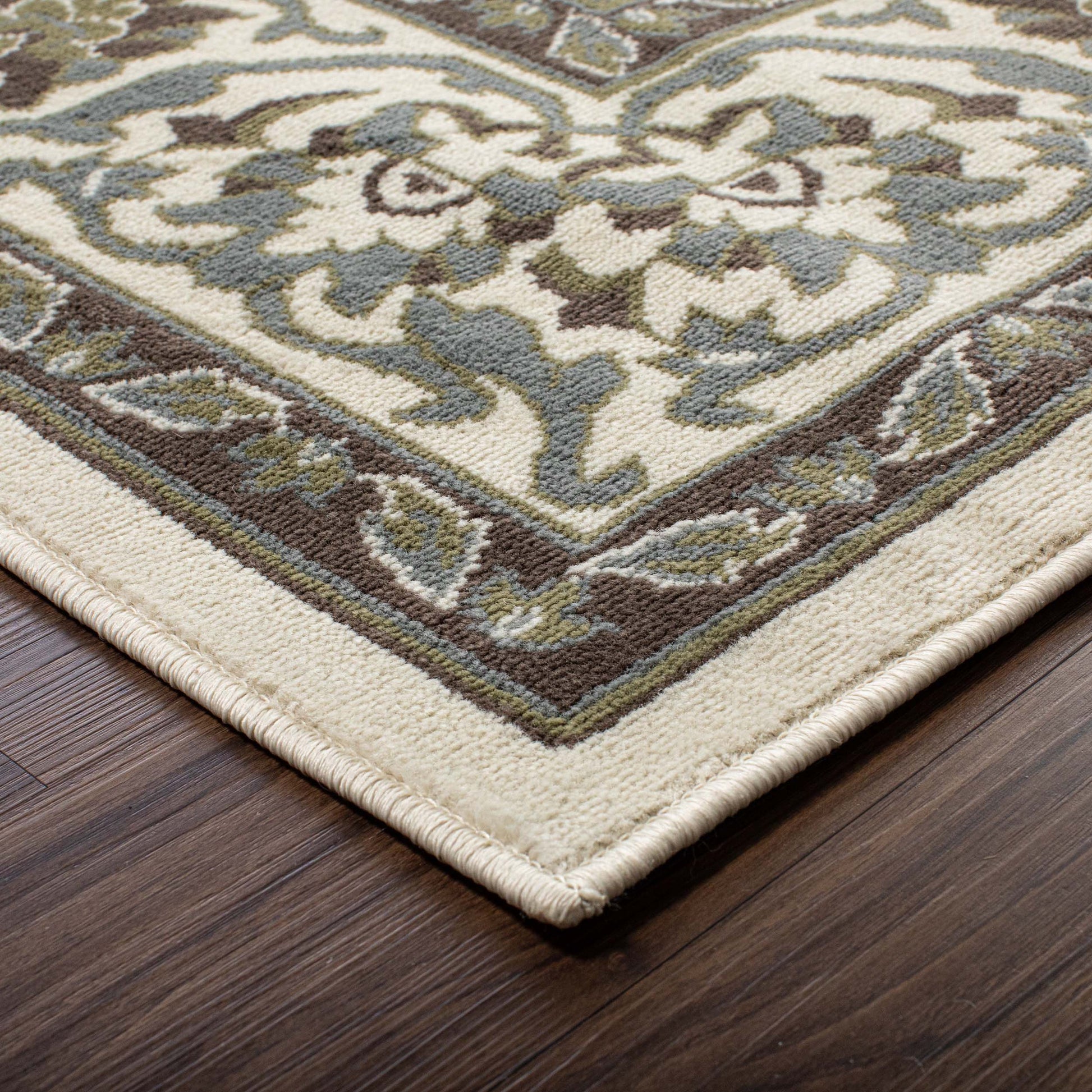 Glendale Traditional Floral Medallion Indoor Area Rug or Runner Rug - Green