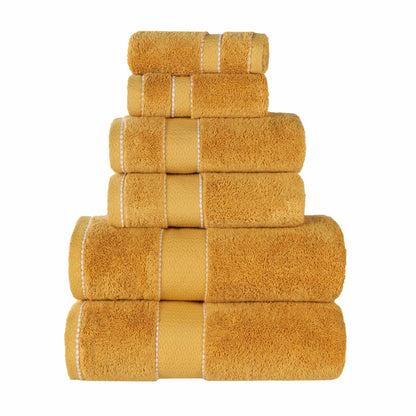 Niles Egyptian Giza Cotton Plush Heavyweight Soft 6 Piece Towel Set