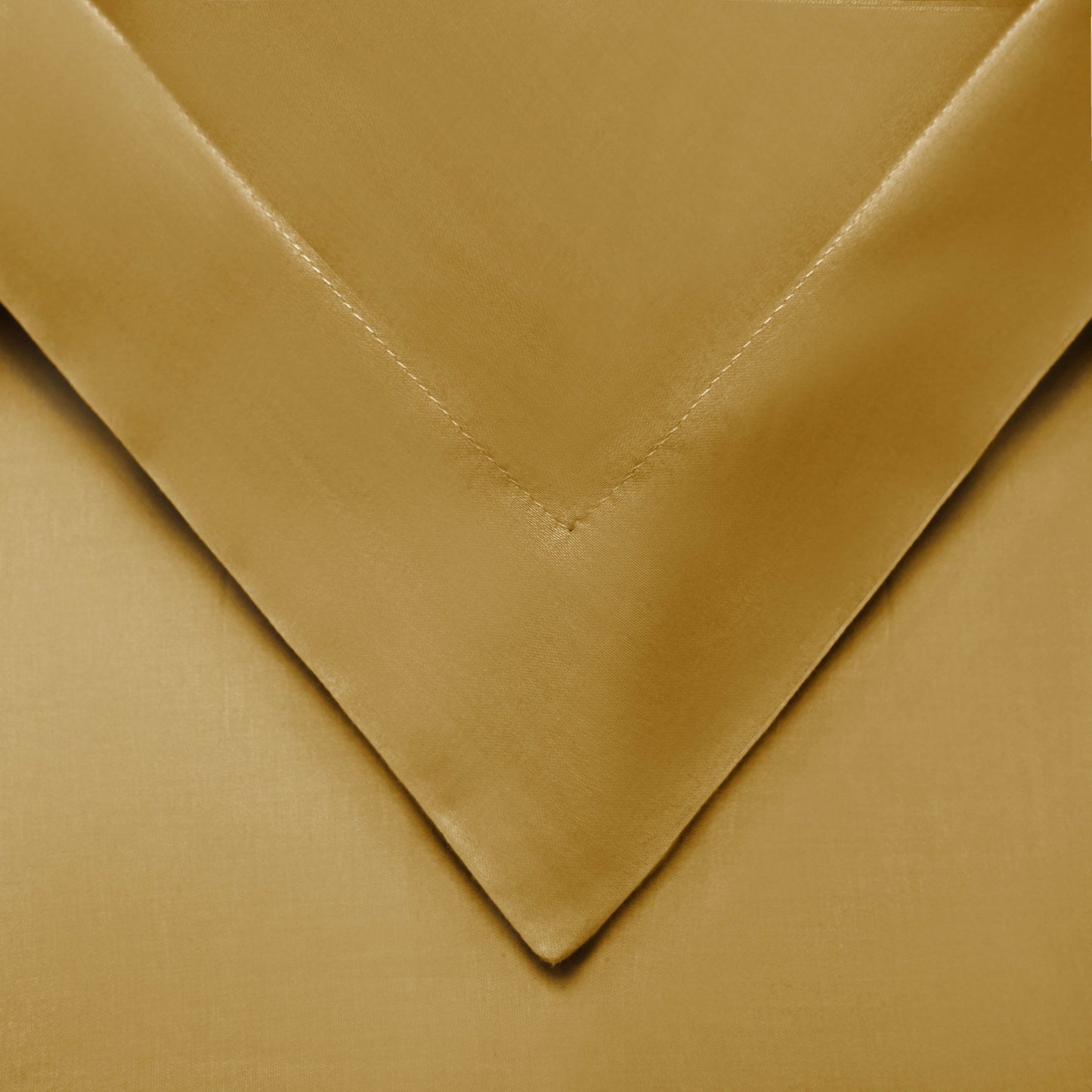 100% Rayon From Bamboo 300 Thread Count Solid Duvet Cover Set - Gold