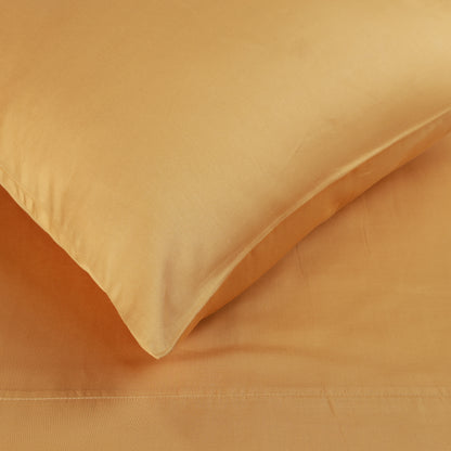Egyptian Cotton 300 Thread Count Solid Deep Pocket Sheet Set - Gold