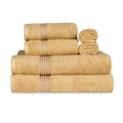 Egyptian Cotton Highly Absorbent Solid Ultra Soft Towel Set Collection