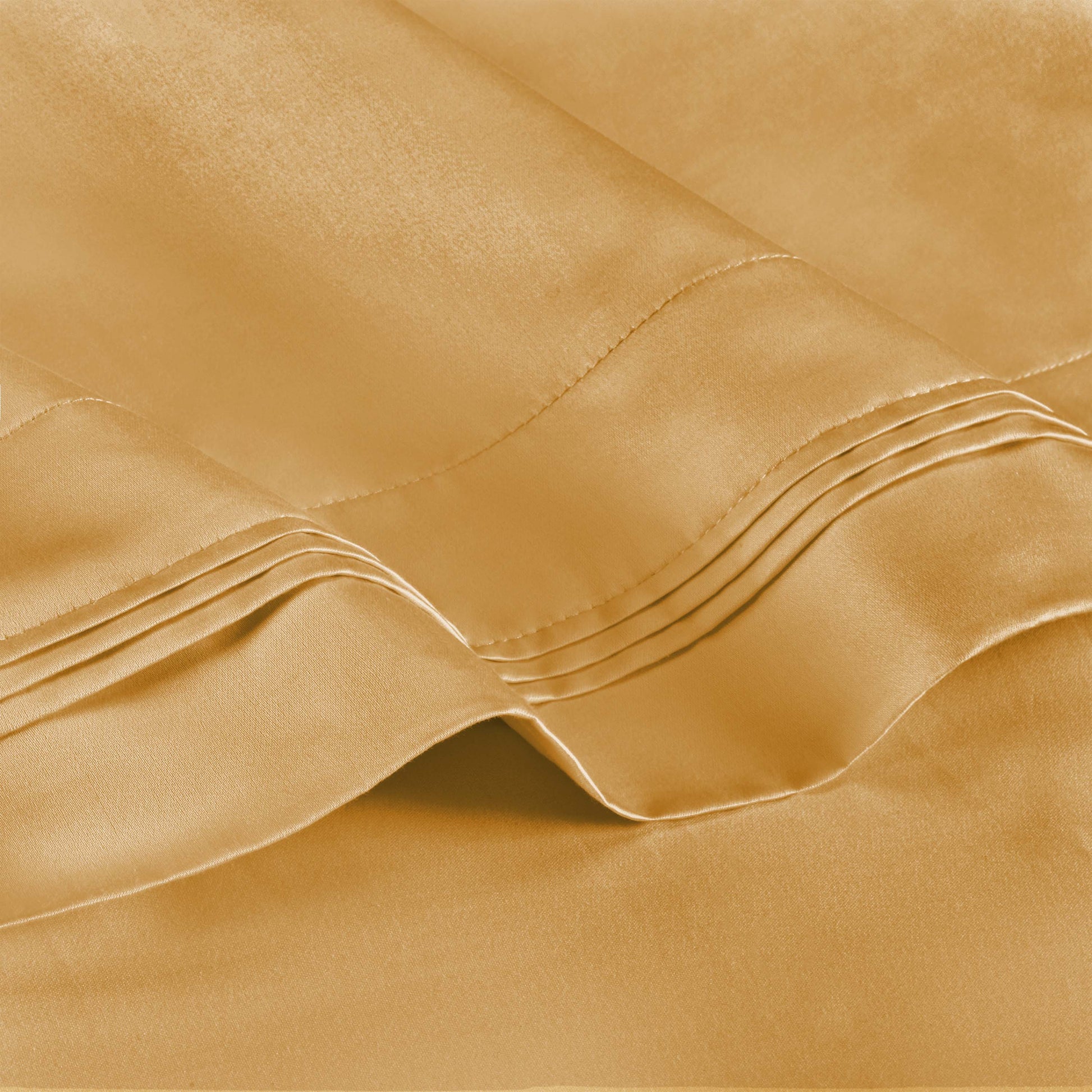 Premium 650 Thread Count Egyptian Cotton Solid Pillowcase Set - Gold