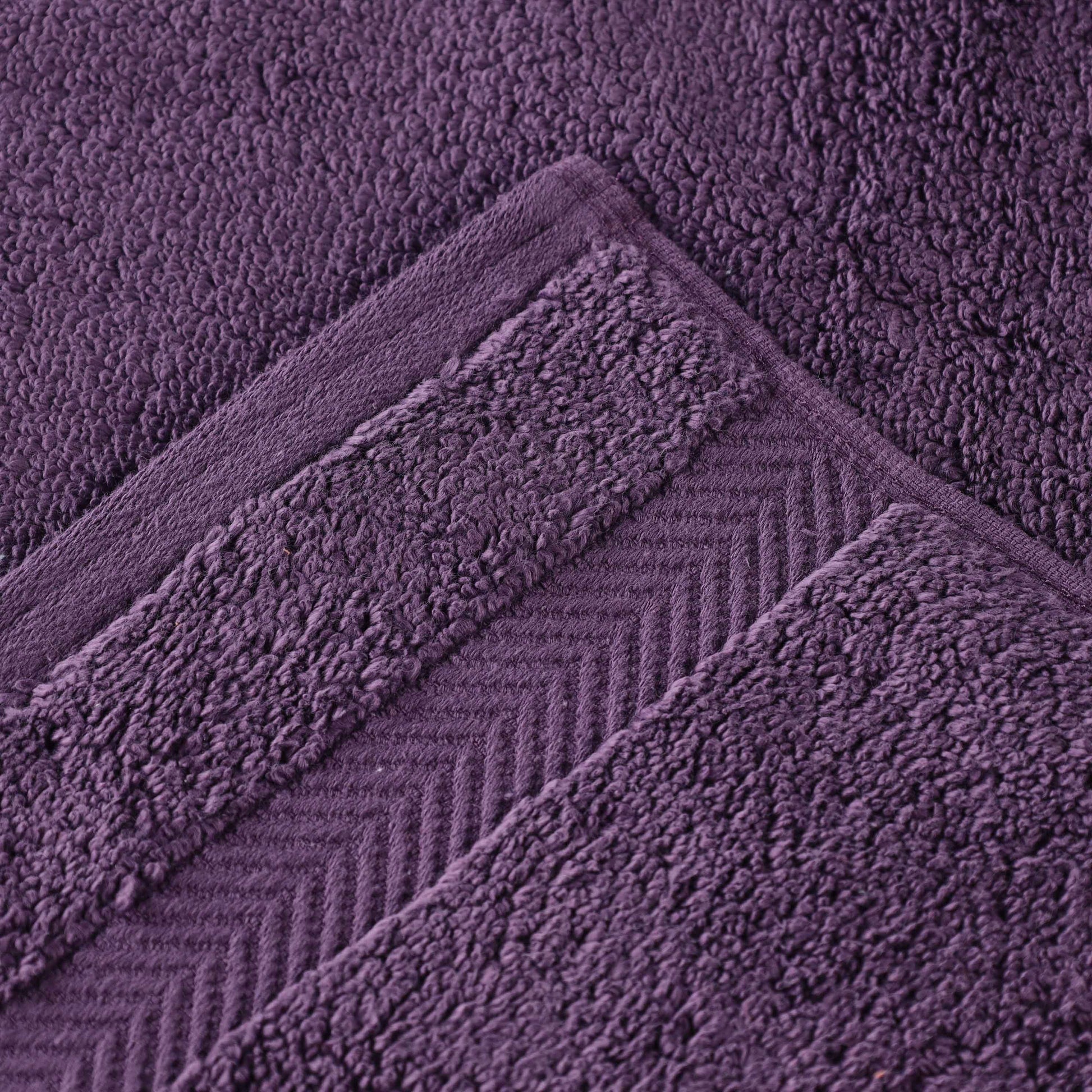 Zero Twist Smart Dry Combed Cotton 2 Piece Bath Towel Set - Grapeseed