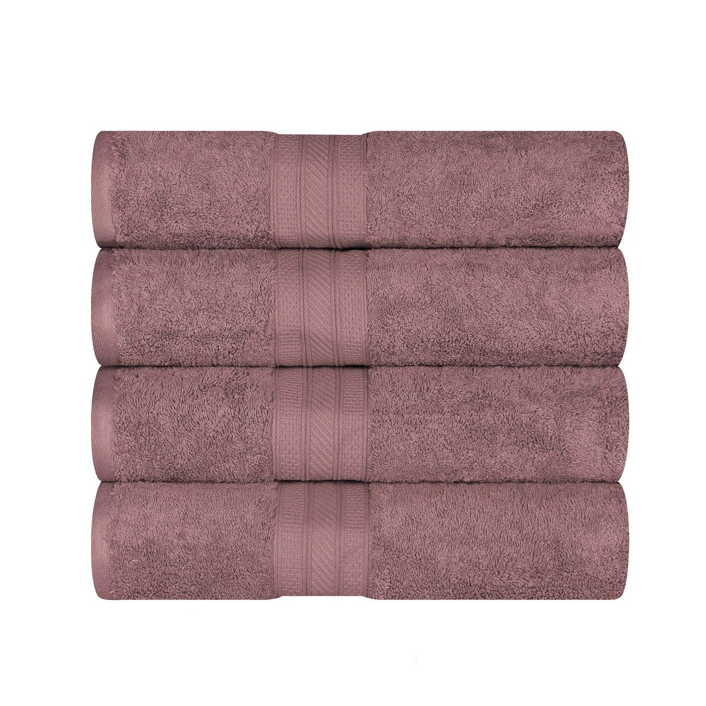 Cotton Heavyweight Luxury 4 Piece Bath Towel Set - GrapeShake