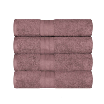 Cotton Heavyweight Luxury 4 Piece Bath Towel Set - GrapeShake