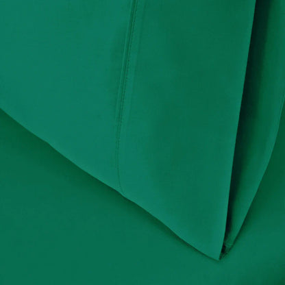 Egyptian Cotton 530 Thread Count Solid Pillowcases Set of 2 - Green