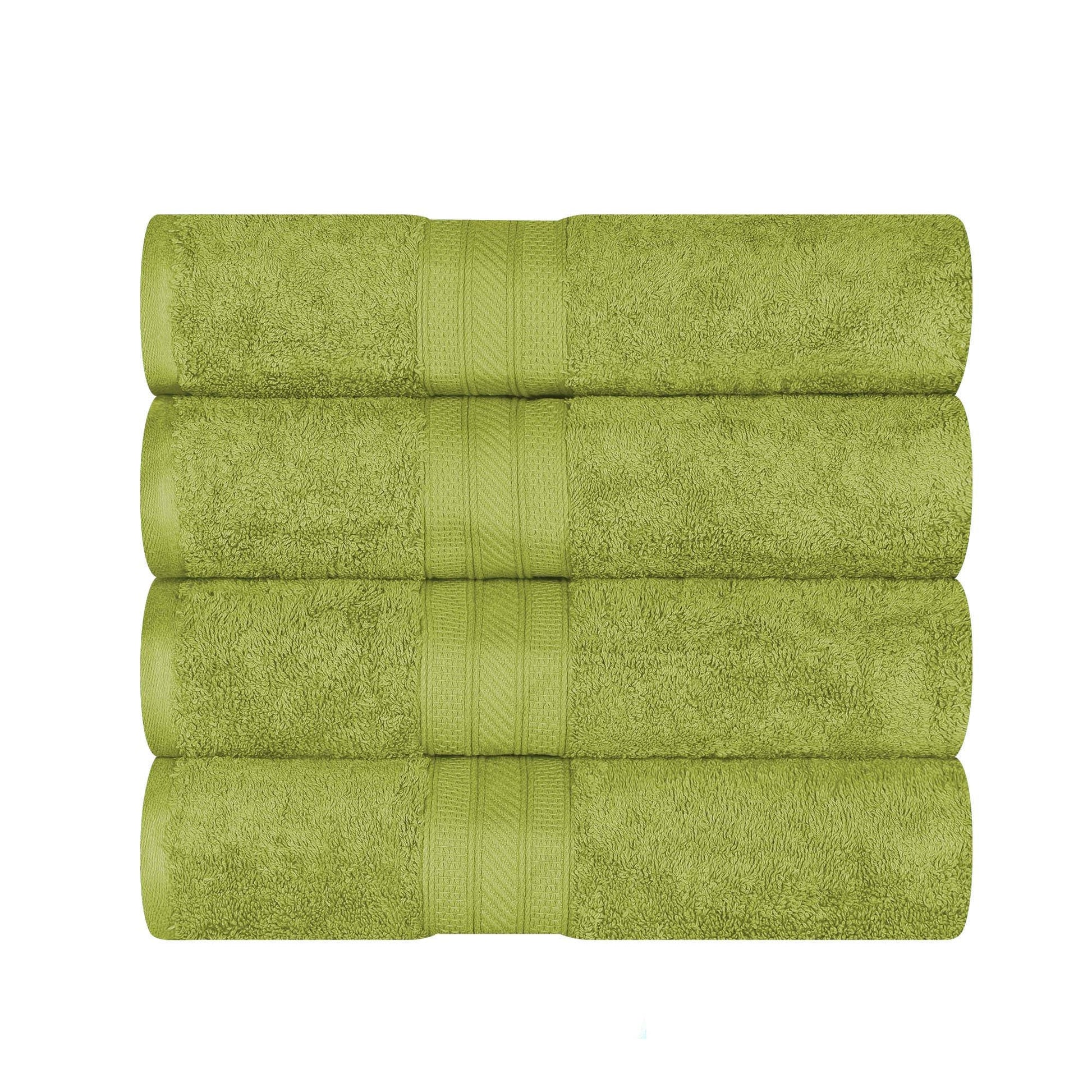 Cotton Heavyweight Luxury 4 Piece Bath Towel Set - GreenEssense