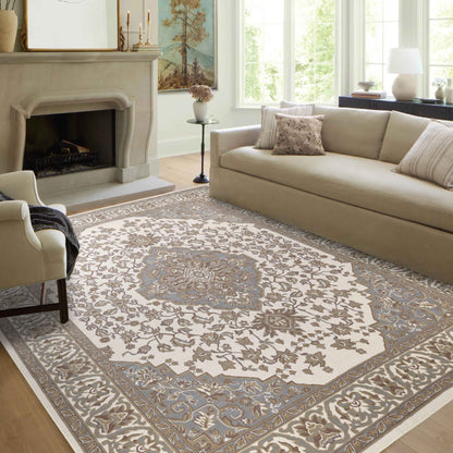 Glendale Traditional Floral Medallion Indoor Area Rug or Runner Rug - Green