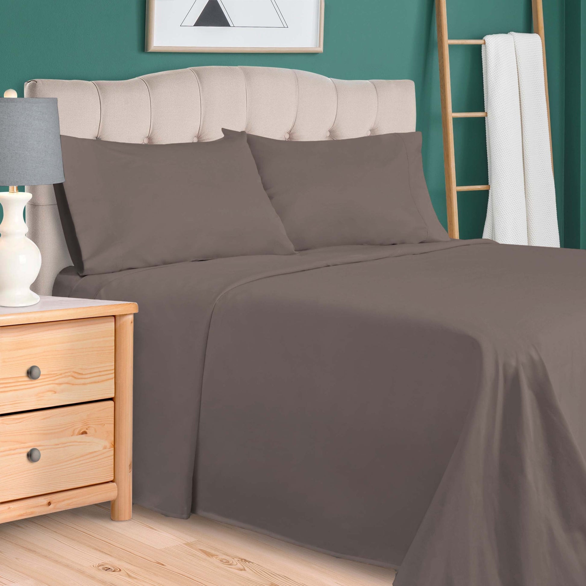 Egyptian Cotton 700 Thread Count Eco Friendly Solid Sheet Set - Gray