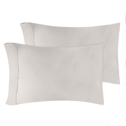 Modal From Beechwood 400 Thread Count Cooling Solid Pillowcase Set - Gray