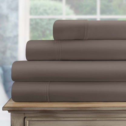 Egyptian Cotton 700 Thread Count Eco Friendly Solid Sheet Set - Gray