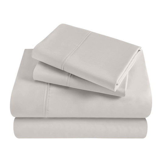 Modal From Beechwood 400 Thread Count Cooling Solid Bed Sheet Set - Gray