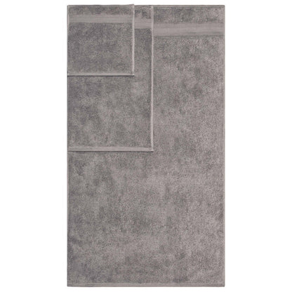 Turkish Cotton Highly Absorbent Solid 6 Piece Towel Set - Gray