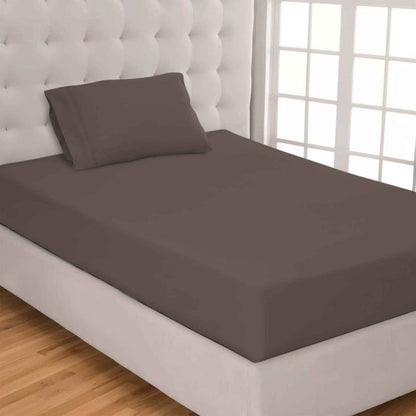 Egyptian Cotton 300 Thread Count Solid Deep Pocket Sheet Set - Grey