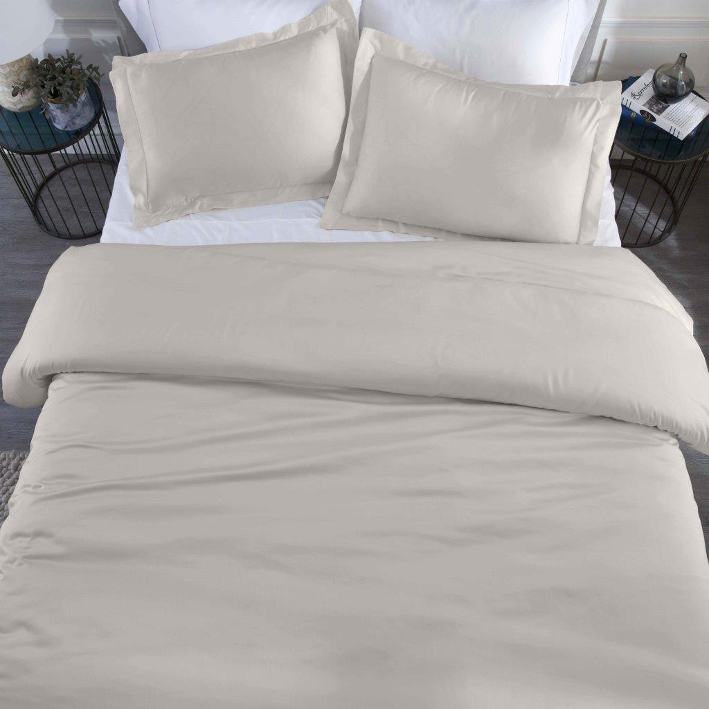 Modal From Beechwood 400 Thread Count Cooling Solid Duvet Cover Set - Gray