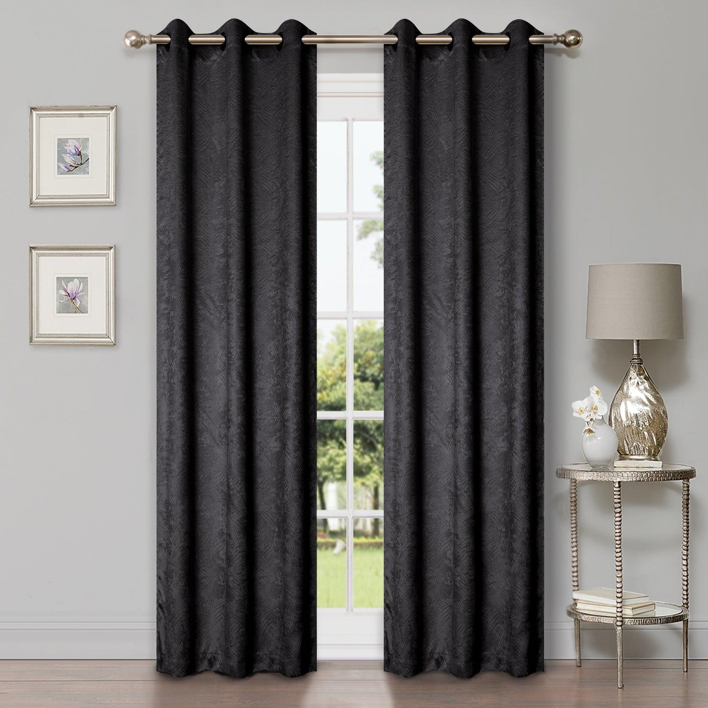 Waverly Thermal Blackout Grommet 2 Piece Curtain Panel Set 42"