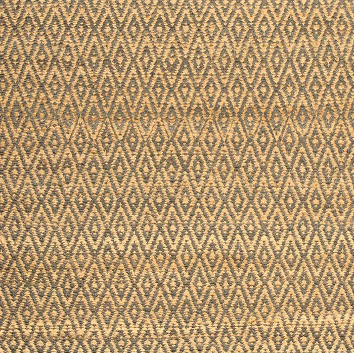 Diamond Hand-Woven Reversible Jute Area Rug - Gray