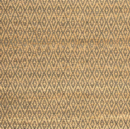 Diamond Hand-Woven Reversible Jute Area Rug - Gray