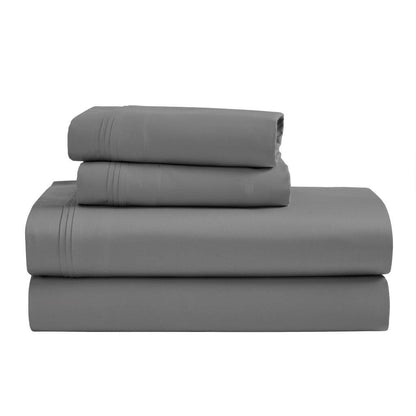Egyptian Cotton 1500 Thread Count Eco Friendly Solid Sheet Set - Gray