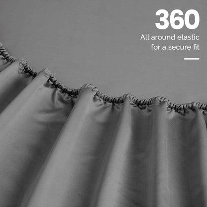 Egyptian Cotton 1500 Thread Count Eco Friendly Solid Sheet Set - Gray
