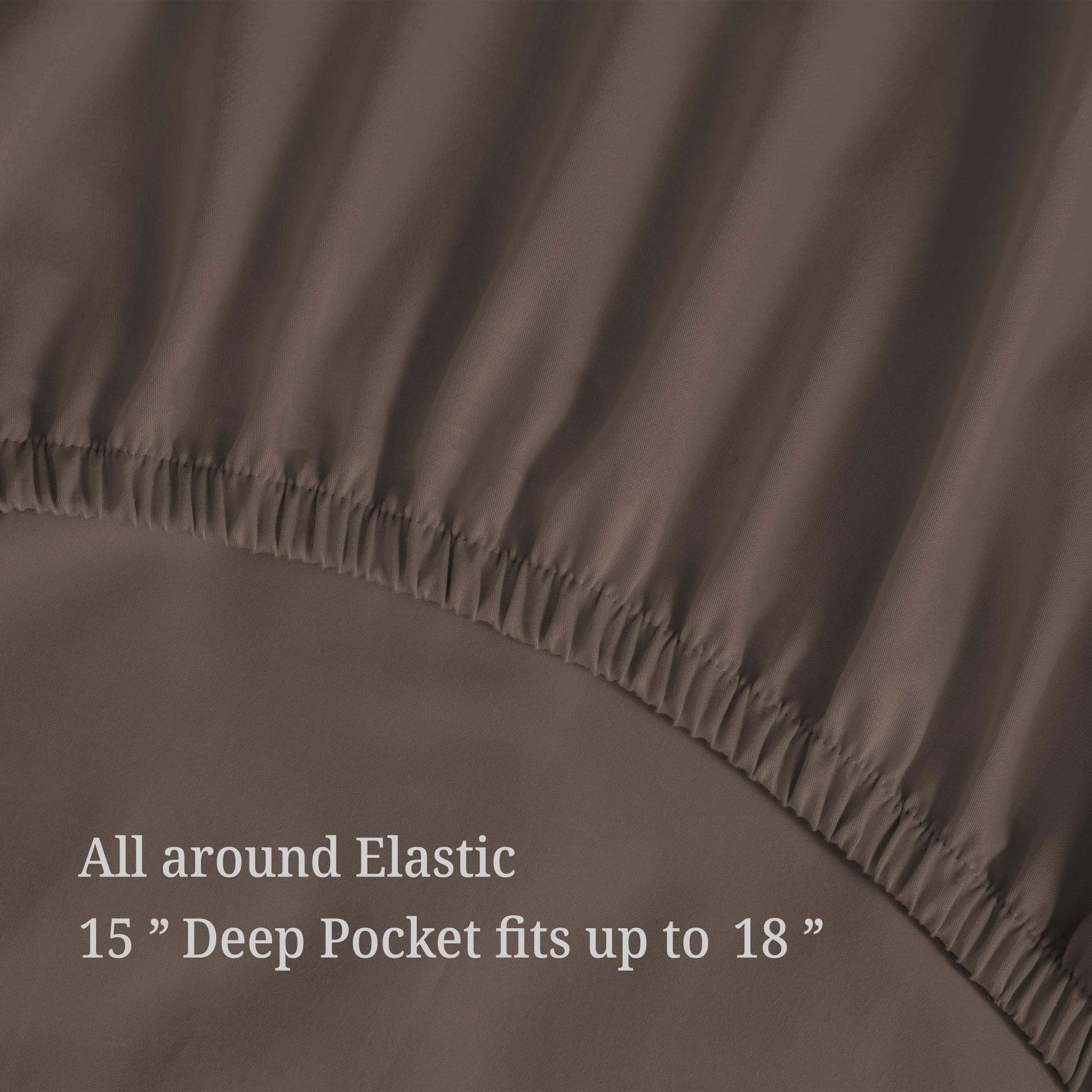 Egyptian Cotton 300 Thread Count Solid Deep Pocket Sheet Set - Grey