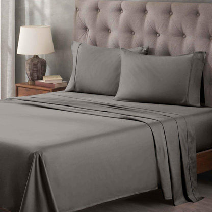 Egyptian Cotton 400 Thread Count Solid Deep Pocket Bed Sheet Set
