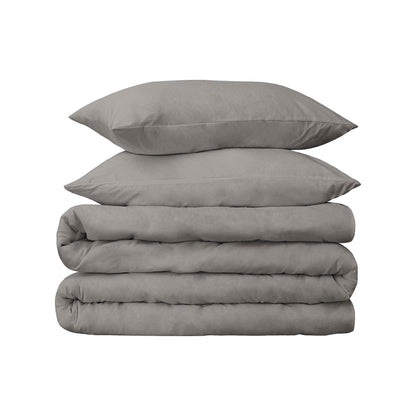 Egyptian Cotton 650 Thread Count Solid Duvet Cover Set