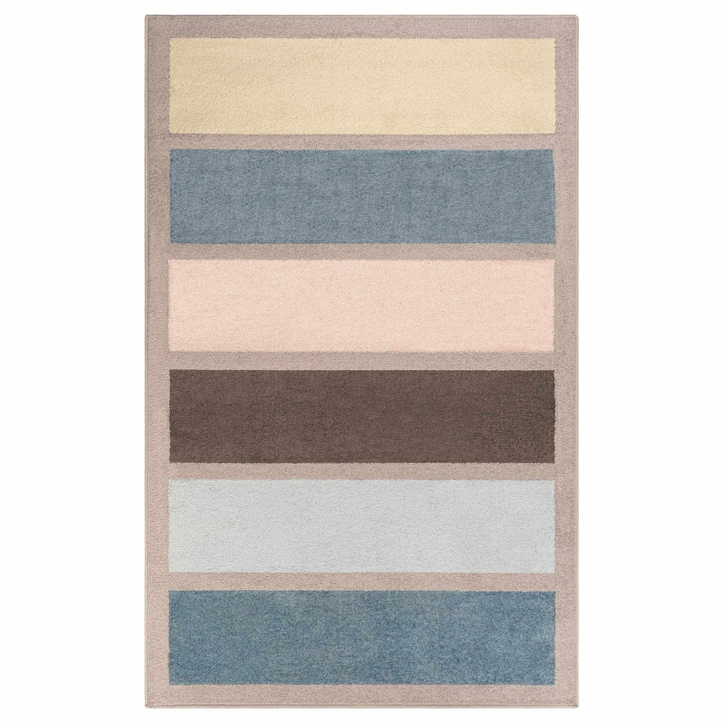 Superior Gypsy Pastel Modern Stripe Indoor Area Rug 