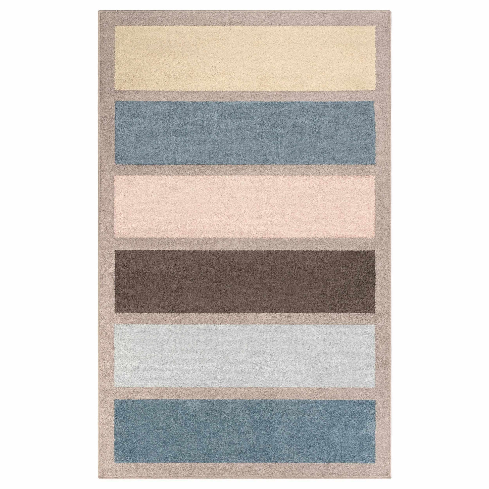 Superior Gypsy Pastel Modern Stripe Indoor Area Rug 
