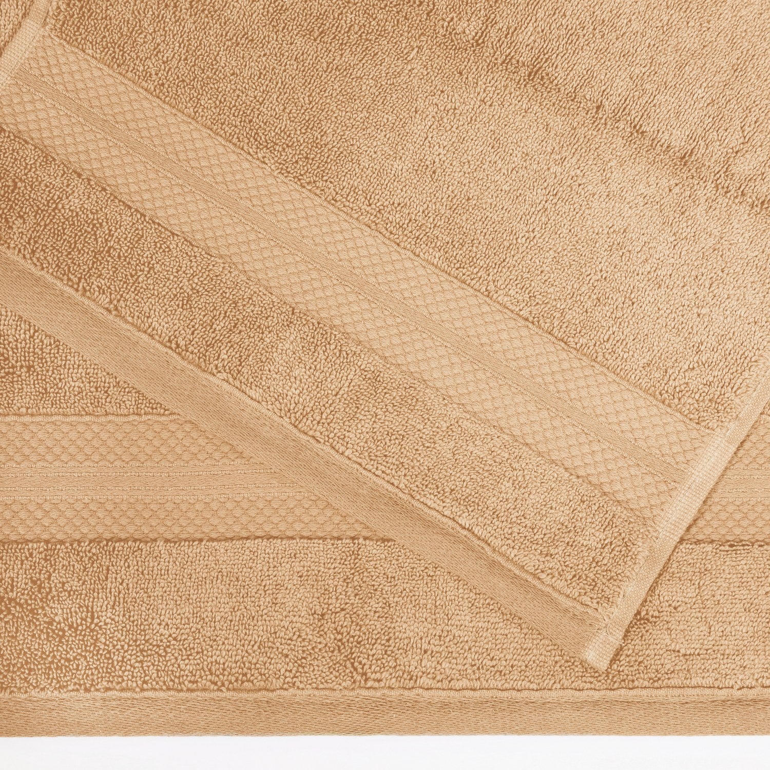 Superior Premium Turkish-Cotton Assorted Towel Set - Hazelnut
