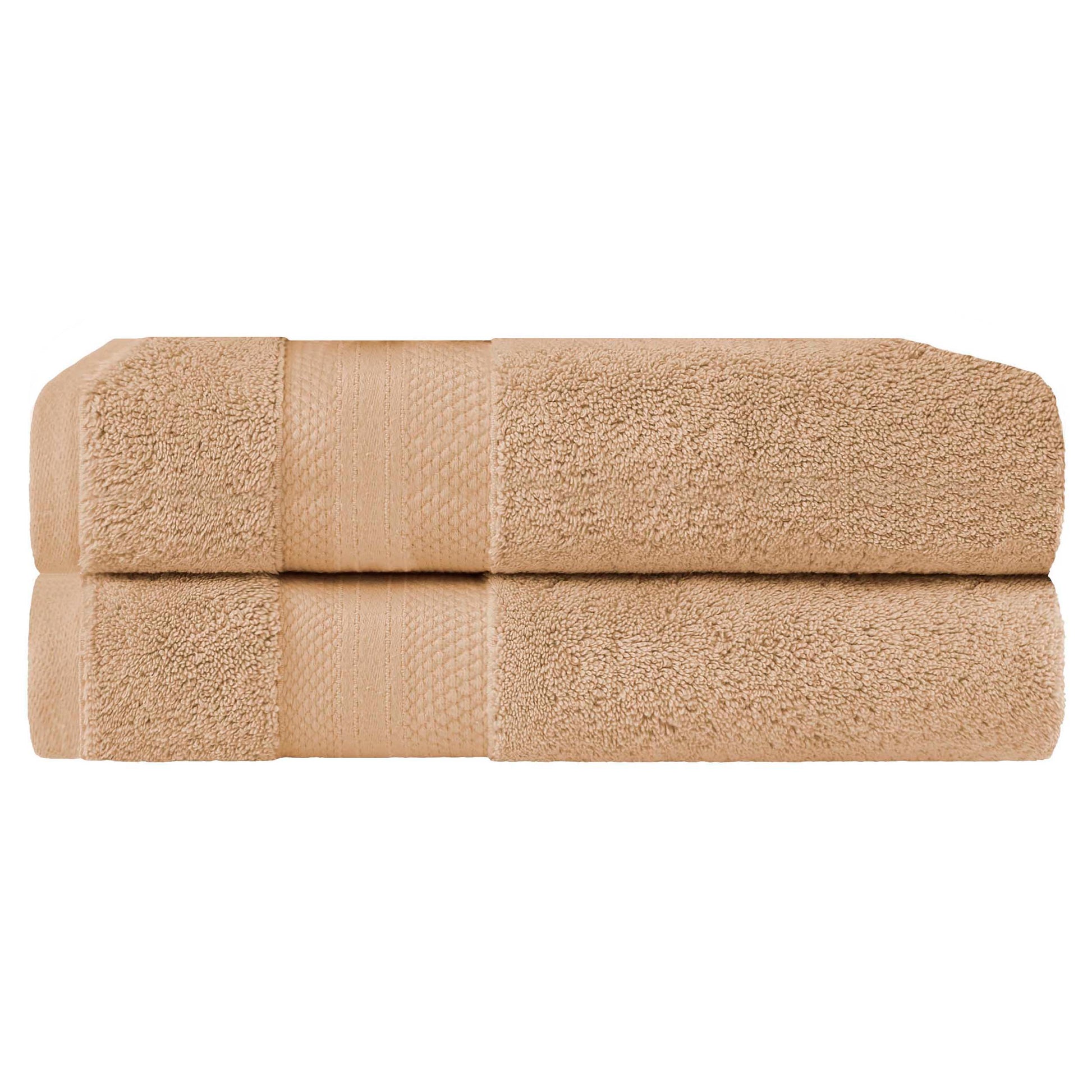Superior Premium Turkish-Cotton Assorted Towel Set -  Hazelnut