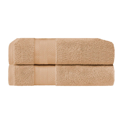 Superior Premium Turkish-Cotton Assorted Towel Set - Hazelnut