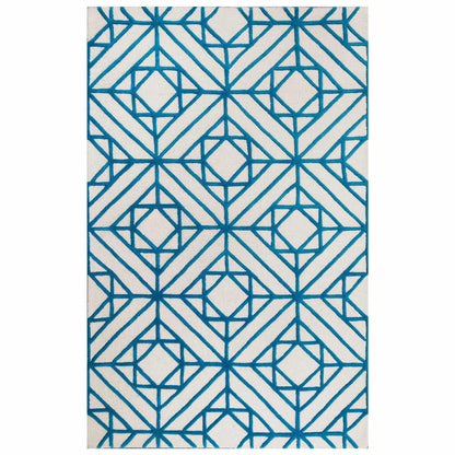  Superior Hand Tufted Geometric Diamond Contemporary Wool Area Rug 