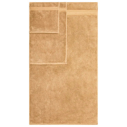 Turkish Cotton Highly Absorbent Solid 6 Piece Towel Set - HazelNut