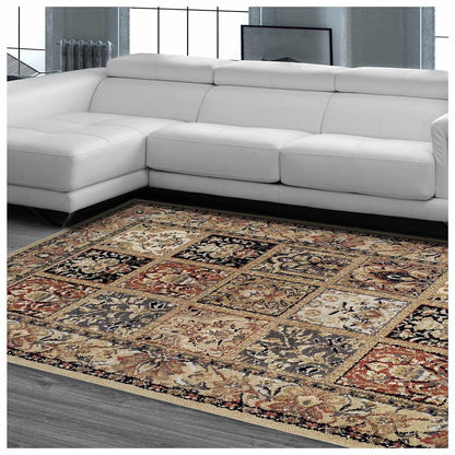  Superior Hollingsworth Distressed Oriental Floral Patchwork Area Rug 