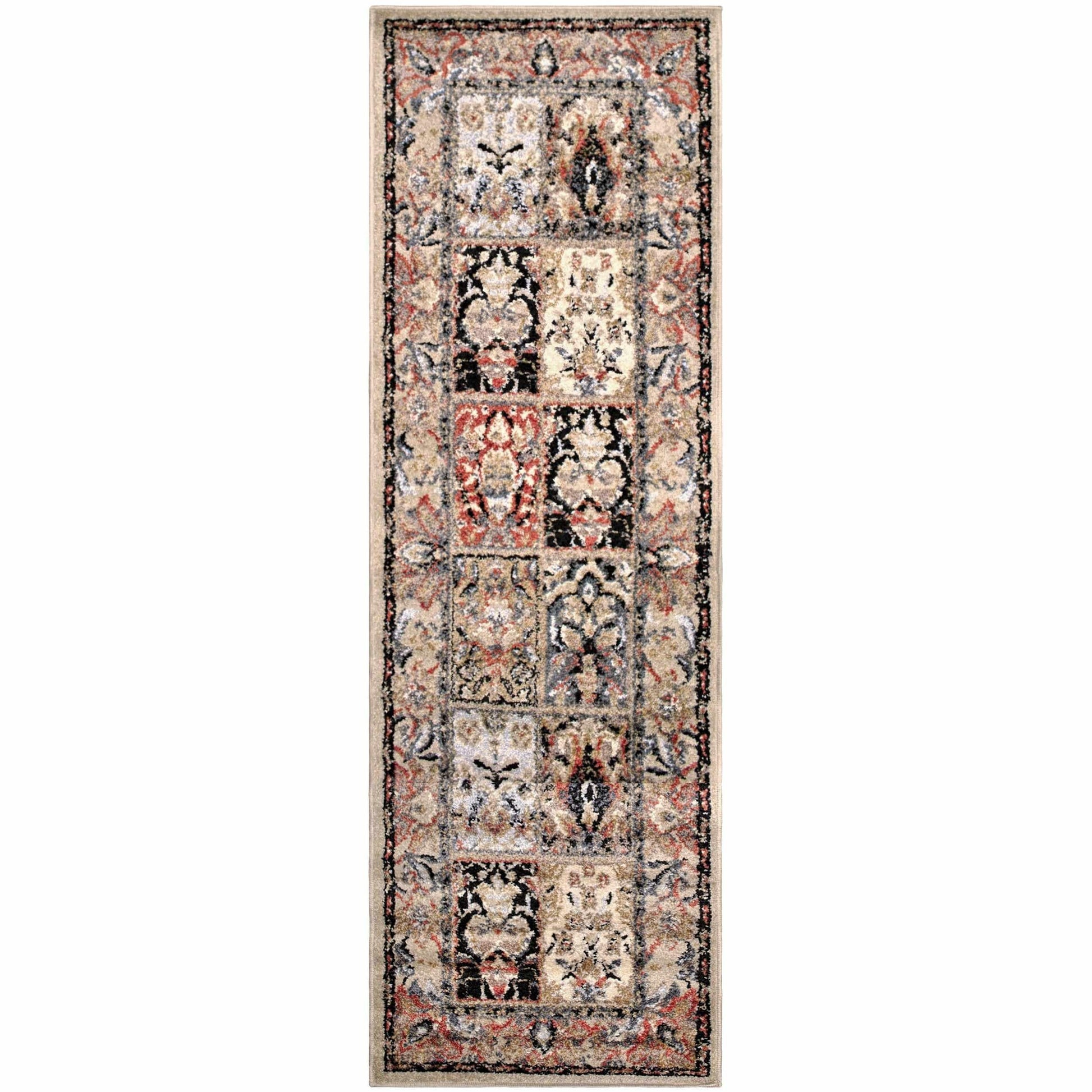  Superior Hollingsworth Distressed Oriental Floral Patchwork Area Rug 