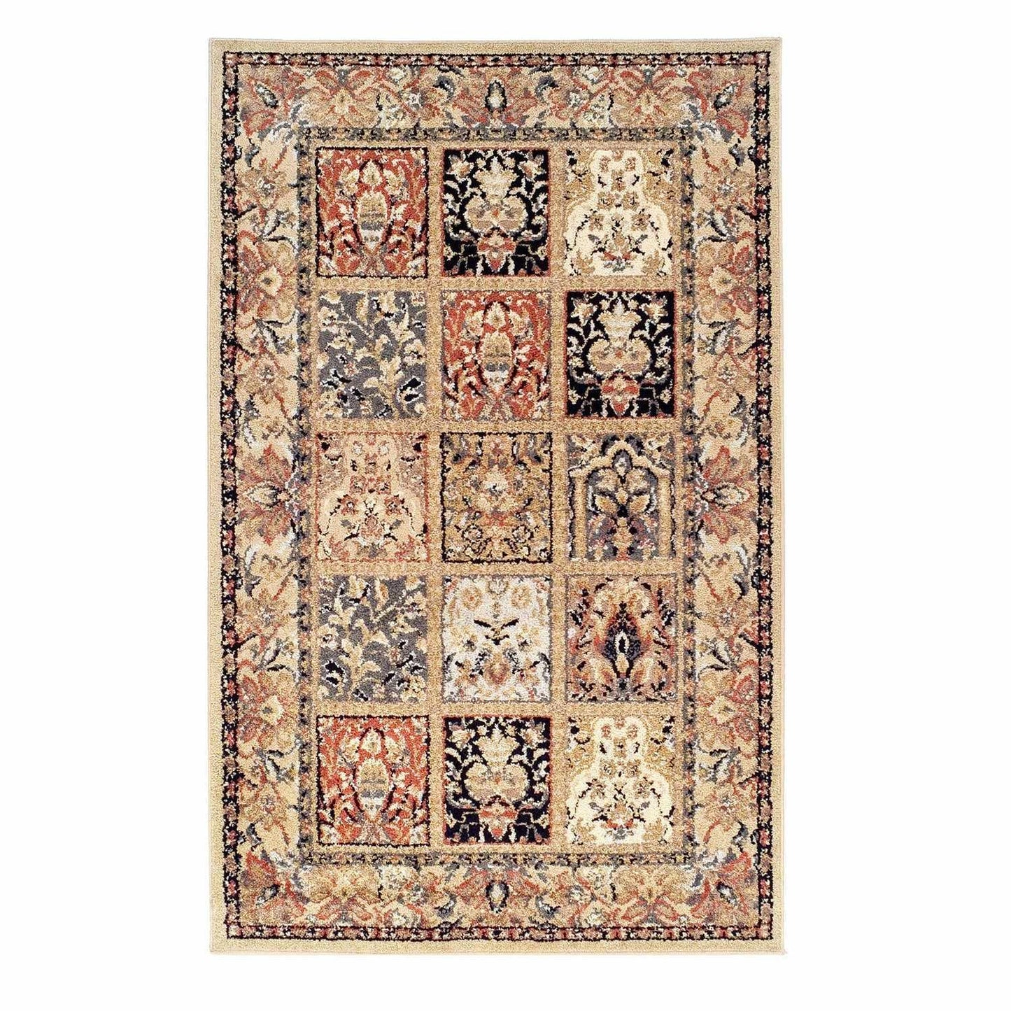  Superior Hollingsworth Distressed Oriental Floral Patchwork Area Rug 