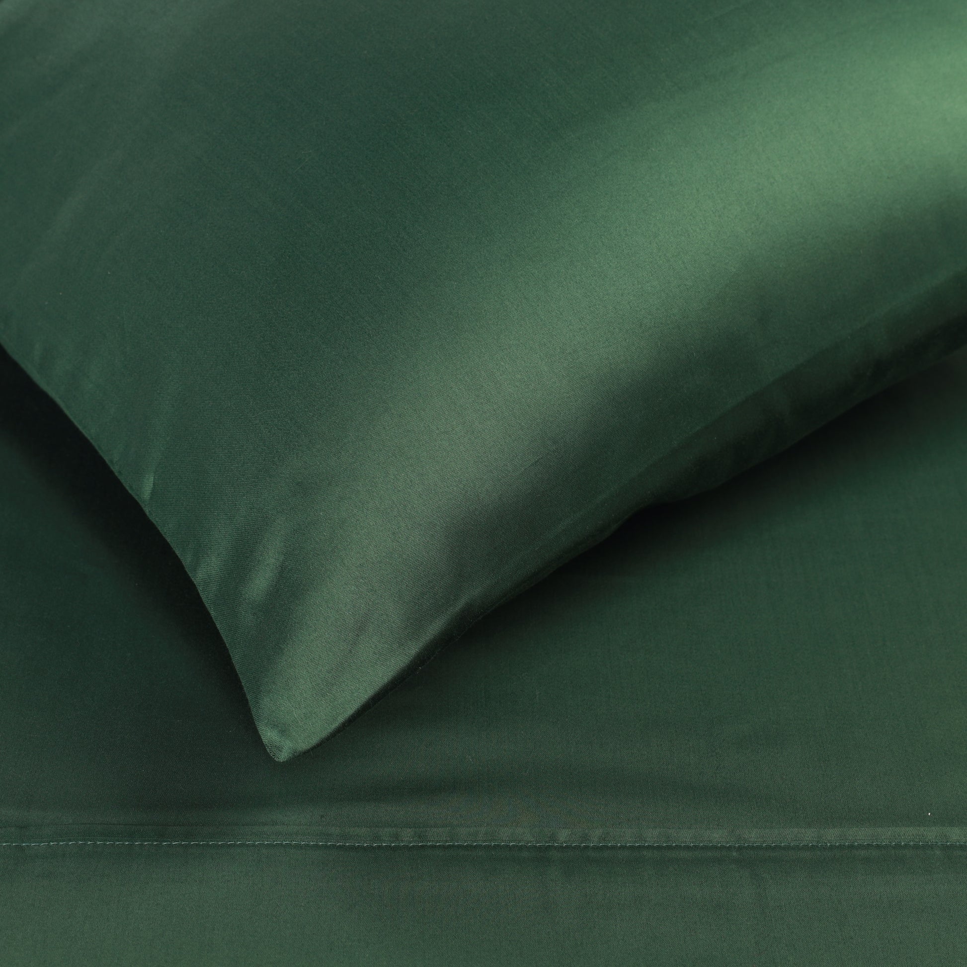 Egyptian Cotton 300 Thread Count Solid Deep Pocket Sheet Set - HunterGreen