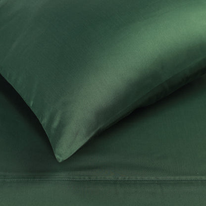 Egyptian Cotton 300 Thread Count Solid Deep Pocket Sheet Set - HunterGreen