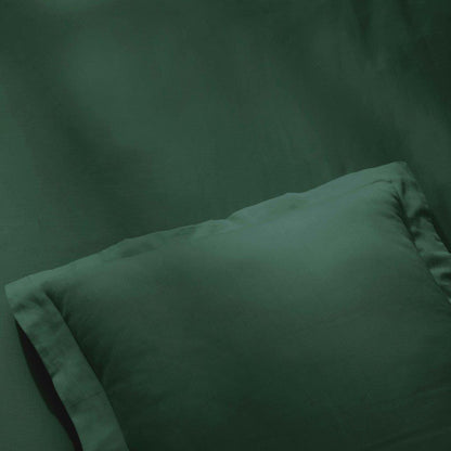 Egyptian Cotton 400 Thread Count Solid Duvet Cover Set - HunterGreen
