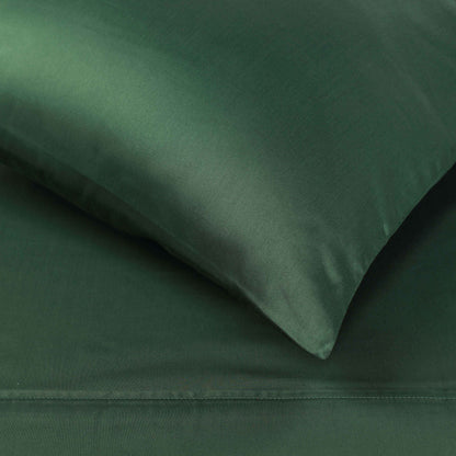 400 Thread Count Egyptian Cotton Solid Deep Pocket Sheet Set - HunterGreen