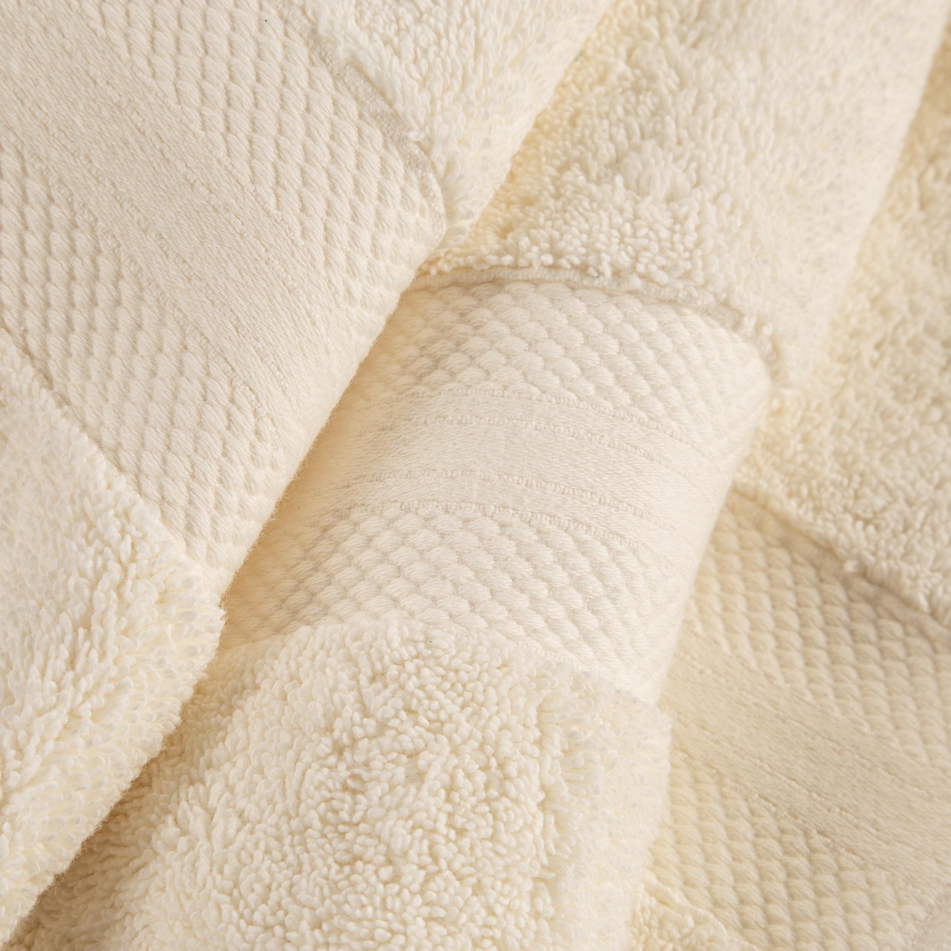 Superior Premium Turkish-Cotton Assorted Towel Set - Ivory
